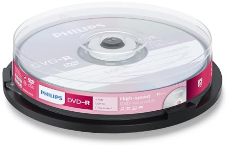 Philips DVD-R DM4S6B10F/00 - blank DVDs (4.7 GB, DVD-R, 120 min, 16x)