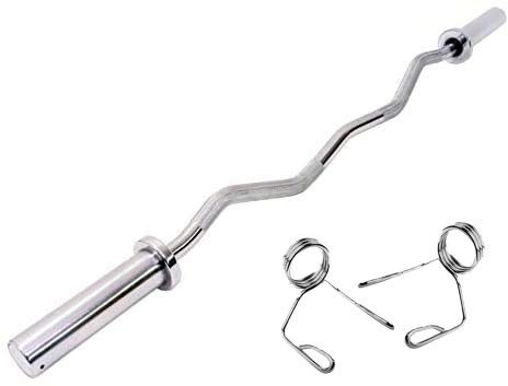 Power-Extreme Profi SZ-Stange, Curlstange 120cm, Silber