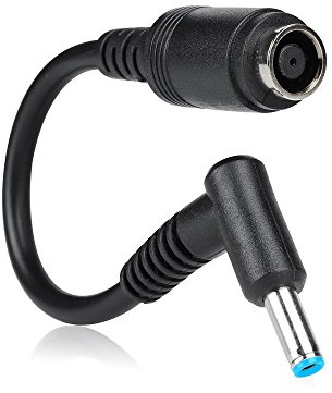 helpers lab Femmina 7,4 x 5,0 mm per 4,5 x 3,0 mm Maschio caricabatteria Adattatore Cavo di Alimentazione convertitore per HP Stream Spectre Pavilion Envy EliteBook Split Chromebook EliteBook Folio