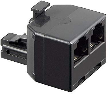 Goobay 50587 Adattatore T - Spina RJ11/RJ14 (6P4C) > 2 prese RJ11/RJ14 (6P4C)