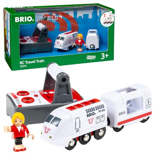 BRIO World 33510 IR Express Reisezug - Elektrische Lokomotive mit Fernsteuerung - Zubehör- Kleinkindspielzeug empfohlen ab 3 Jahren