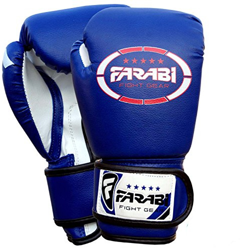 Farabi Kids Boxing Gloves 4-oz Blue