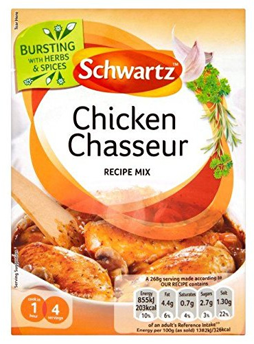 Schwartz Authentic Chicken Chasseur Mix 40g - Pack of 6