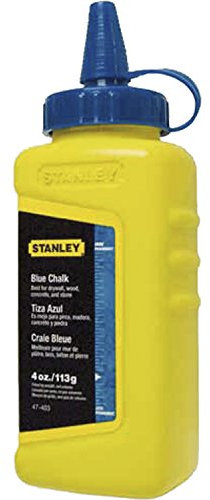 Stanley Schlagschnurkreide (115 g, Farbe blau, für vielseitigen Einsatz, in Kunststoffdose) 1-47-803 1-47-403 Mehrfarbig