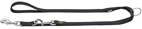 HUNTER Justerbart koppel av mjuk, halkfri nylon, klassisk, 2,5 x 200 cm, svart