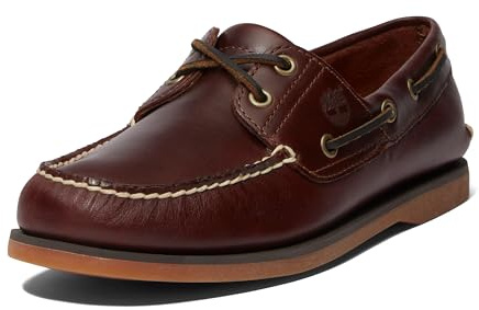 Timberland Classic 2 Eye, Scarpe da Barca Uomo, Marrone Rootbeer Smooth, 41 EU