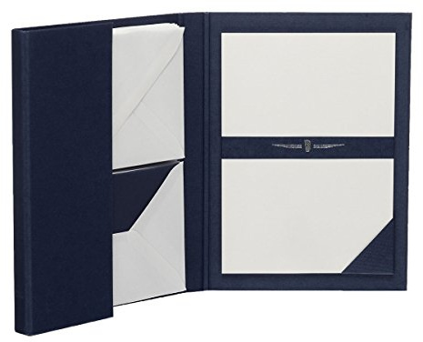 Rössler Briefpapier mit Umschlag | Briefpapier Set |Briefpapiermappe | 15 Briefpapier A5 | 15 Umschläge C6 | 190 x 30 x 245mm | 1 Stück | Farbe: Blau | Papier in Weiß | Briefset mit weißem A5 Briefpapier und C6 Umschlägen für persönliche Briefe, Einladungen und Danksagungen