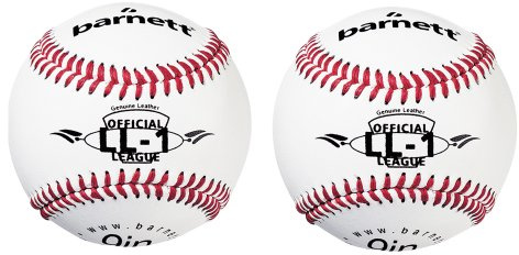 BARNETT LL-1 Balle de Baseball compétition/entraînement, 9'', Blanc, 2 pièce