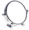 HIMRY Miroir de Maquillage/Miroir cosmétique, pivotant à 360° - Double Face : Normal et grossissement x10.Miroir sur Pied, Miroir Rasage, Miroir Salle de Bain, chromé, KXD3104 - x10