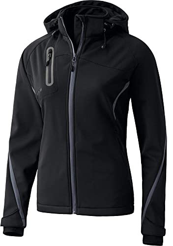 Erima Damen Softshelljacke Function, Schwarz/Anthrazit, 38 EU