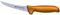 F. Dick Couteau à désosser Semi-Flex, Couteau de Boucher Mastergrip (Couteau avec Lame 10 cm, Acier X55CrMo14, Inoxydable, 56 HRC) 82882101-53 - Orange