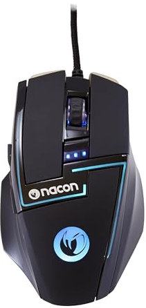 Nacon PCGM-350L USB Laser Mouse 8200 DPI Right-Handed (Right-Handed, Laser, USB, 8200 DPI, Black)