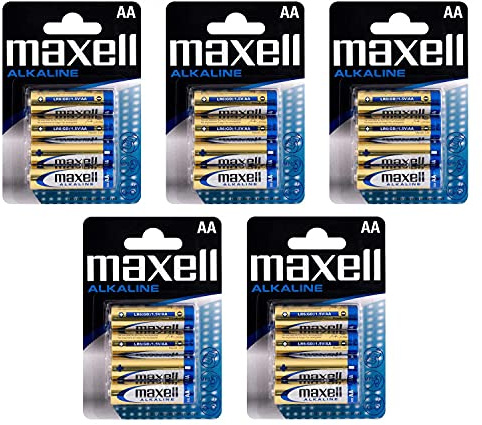 Maxell Alkaline Mignon AA LR6 1,5 V pack of 5 Blister Packs of 4