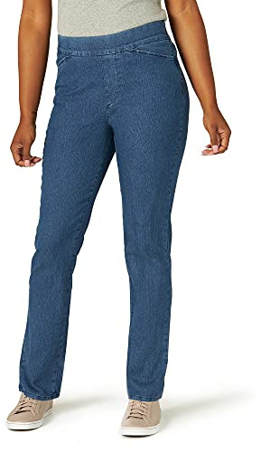 Chic Classic Collection Women's Easy Fit Elastic Waist Pant, Mid Shade, 14