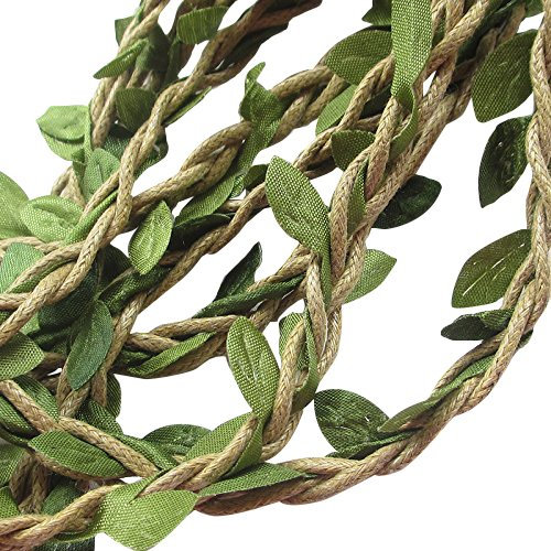 Chenkou Craft 10M Artificial Vine Fake Foliage Leaf Plant Garland Rustic Wedding Home Decoration