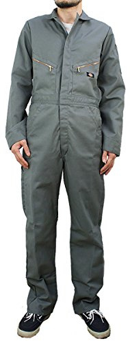 Dickies Herren Langärmeliger Deluxe-Twill-Overall Arbeitsoverall, grau, XX-Large Hoch