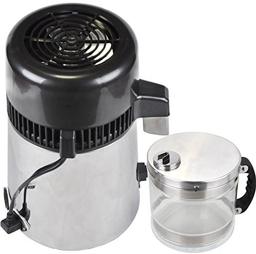 Olizee Purificador de Agua 304 Acero Inoxidable Destilador de Agua Pura Eléctrico