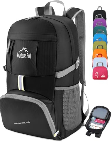 Venture Pal 35L Ultralight Lightweight Packable Foldable Travel Camping Hiking Outdoor Sports Backpack Daypack