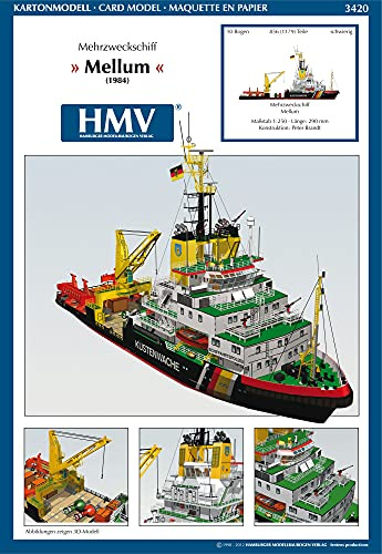 HMV 3420 Kartonmodell Mehrzweckschiff Mellum