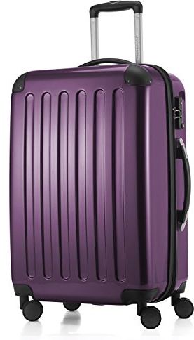 Hauptstadtkoffer ALEX - Expanderbar hårdskalväska 65 cm (74 l) med TSA-lås, robust trolley-resväska med 4 dubbelhjul, lila