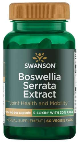Swanson Boswellia Serrata Extract 125 Milligrams 60 Veg Capsules