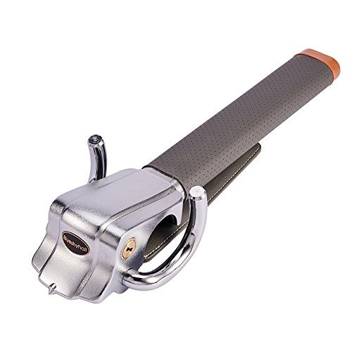 Blueshyhall Dispositivos de bloqueo antirrobo para volante con martillo de seguridad GRAY