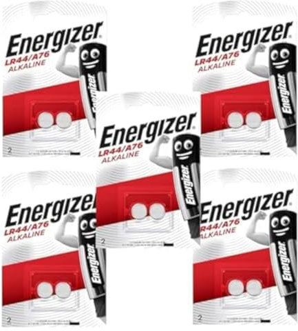 Energizer Lot de 10 Piles Bouton alcalines AG13/A76/LR44 Longue durée de Vie (Date de péremption marquée)