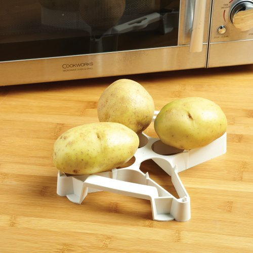 Betterware Microwave Potato Baker - White Plastic Potato Masher