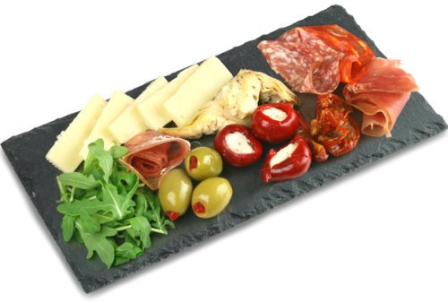 Utopia Mineral Collection Small Rectangular Slate Platter 26 x 13cm | Slate Presentation Platter, Serving Platter, Slate Cheese Board
