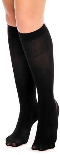 GLAMORY Mi-bas en microfibre extra-large Fit 50 Noir One Size
