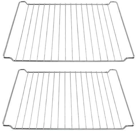 SPARES2GO Chrome Shelf for Prima Oven Cooker (445mm x 340mm, Pack of 2 Shelves)