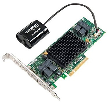 Adaptec 81605ZQ - Memory Controller (RAID) - 16 Transmitters / Channel - SATA 6Gb/s / SAS 12Gb/s Low Profile - 1.2 GBps - RAID 0, 1, 5, 6, 10, 50, 1E, 60 - PCI
