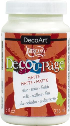 DecoArt Decoupage Glue, 8-Ounce, Matte Finish