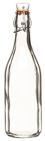 KitchenCraft Home Made Drink/Water Bottle, 5 ml Large Glass Bottle with Stopper