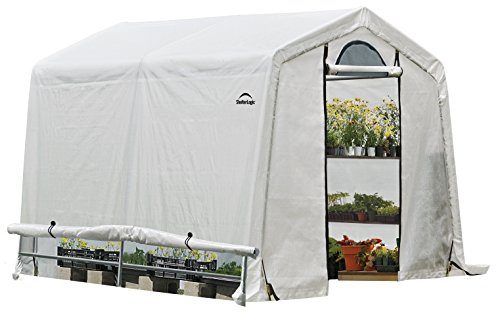 ShelterLogic Foliengewächshaus | Weiß | 240x240x240 cm