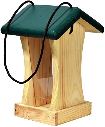 dobar, mangiatoia in Legno per Uccelli Selvatici, in Legno FSC, Colore: Verde