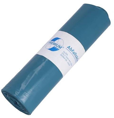 Bolsa de basura DEISS PREMIUM 70 litros, azules, tipo 60