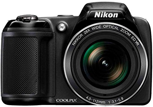 Nikon L340 - Cámara compacta de 20.2 Mp (pantalla de 3, zoom óptico 28x, estabilizador), negro