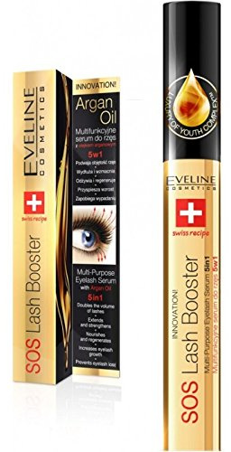 Eveline SOS Lash Booster 5-in-1 Mehrzweck-Wimpernserum mit Arganöl