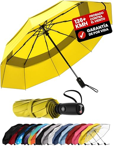 Repel Umbrella Windproof Travel Umbrellas for Rain - Easy Auto Open Close, Durable & Compact Umbrella, Strong Fiberglass Frame, Waterproof Canopy - Backpack, Purse, Portable Umbrella for Travel