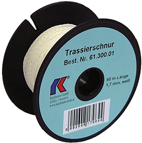 KAUFMANN 61.300.01 Trassierschnur weiss, leicht dehnbar, ø 1,7 mm Länge 50 m