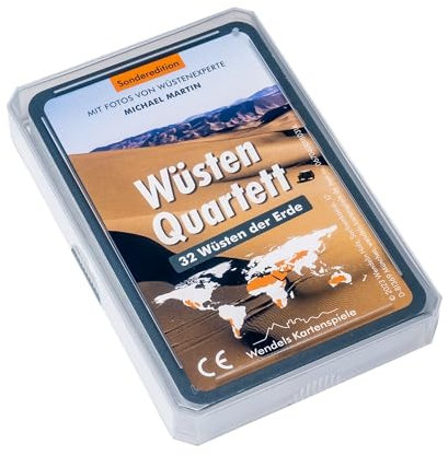 Wendels Kartenspiele Wüsten Trumpf Quartett | Erdkunde Wissensspiel mit Fotos von Michael Martin