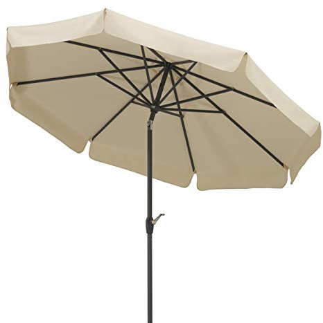 Schneider Sonnenschirm Orlando, natur, 270 cm rund, 783-02, Gestell Alu/Stahl, Bespannung Polyester, 5.7 kg