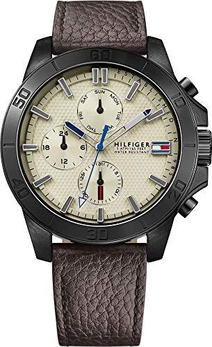 Tommy Hilfiger Hombre Reloj de Pulsera analógico Cuarzo Piel 1791164