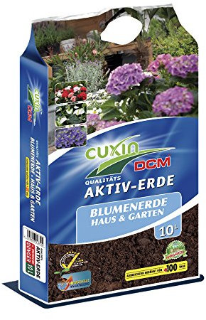 CUXIN DCM AKTIV-ERDE Blumenerde für Haus & Garten 10 l - incl. 100 Tage Dünger