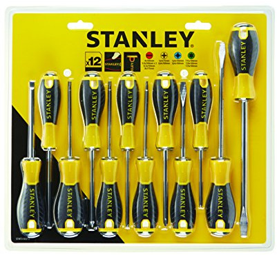 STANLEY - Juego de 12 destornilladores