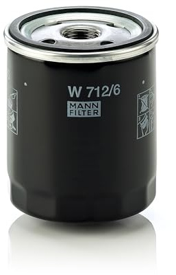 MANN-FILTER, W 712/6 Ölfilter für Turbolader | Für PKW, Hohe Filtrationsleistung, Optimaler Motorschutz, Hochwertige Dichtung, Echte OE-Technologie
