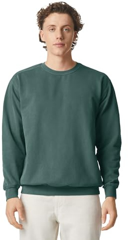 Comfort Colors Adult Crewneck Sweatshirt, Style G1566/G1545, Blue Spruce, Large