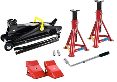 Hilka 82930130 3 Ton Combination Jack Kit, Black Red