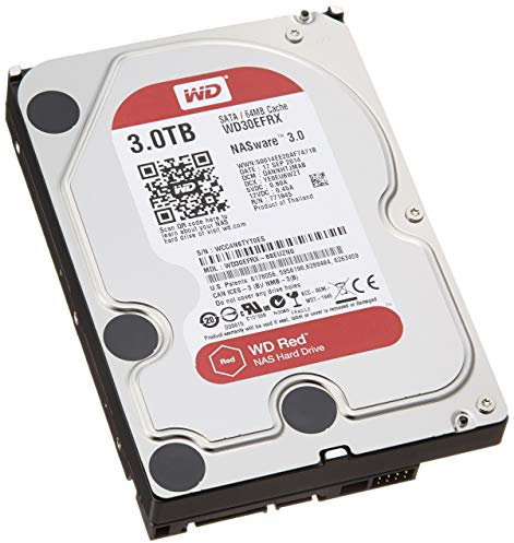 Western Digital Red 3 to SATA 6 Go/s Disque Dur (Serial ATA III, 3000 Go, 8,89 cm (3,5), 0,6 W, 4,4 W, 4,4 W